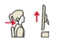 Pantalla alta, extensión de cuello