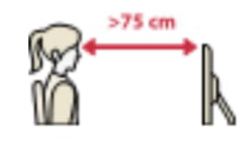 Distancia >75 cm